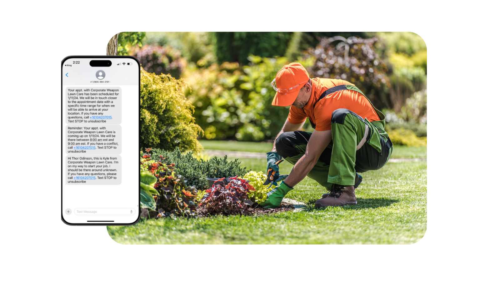 Lawn Care Automatic Messaging